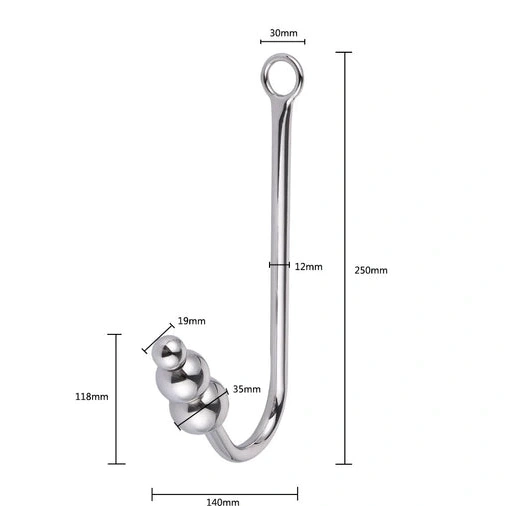 Anal with and Cuffs Collar Beaded Elegant 5334 Hook 1206